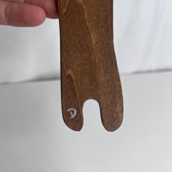 Oven Rack Puller Wooden Hand Painted Owl Darst Design 11" - Picture 5 of 8